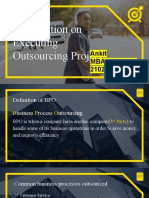 Presentation On Executing Outsourcing Project.: Ankit Mba Hons 2.4 2102006