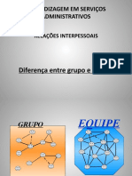 Diferença entre grupo e equipe