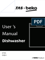Quick Start Guide for DT8S Dishwasher