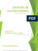 Asignatura de Microeconomía: Docente: Mba Luis Miguel Campos Ascuña