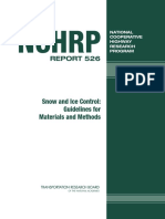 Snow and Ice Control Guidelines For Materials and Methods