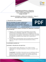 Guía de Actividades y Rúbrica de Evaluación - Unidad 2 - Tarea 3 - Actividad Sobre Límites y Continuidad