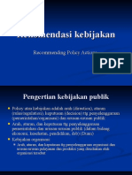 Policy Recommendation Ind