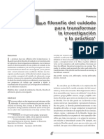 Filosofia Del Cuidado de Enf Natividad Pinto