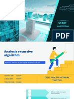 Phân Tích Thiết Kế Thuật Toán Đệ Quy