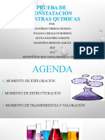 Prueba de Constatación Muestras Quimicas