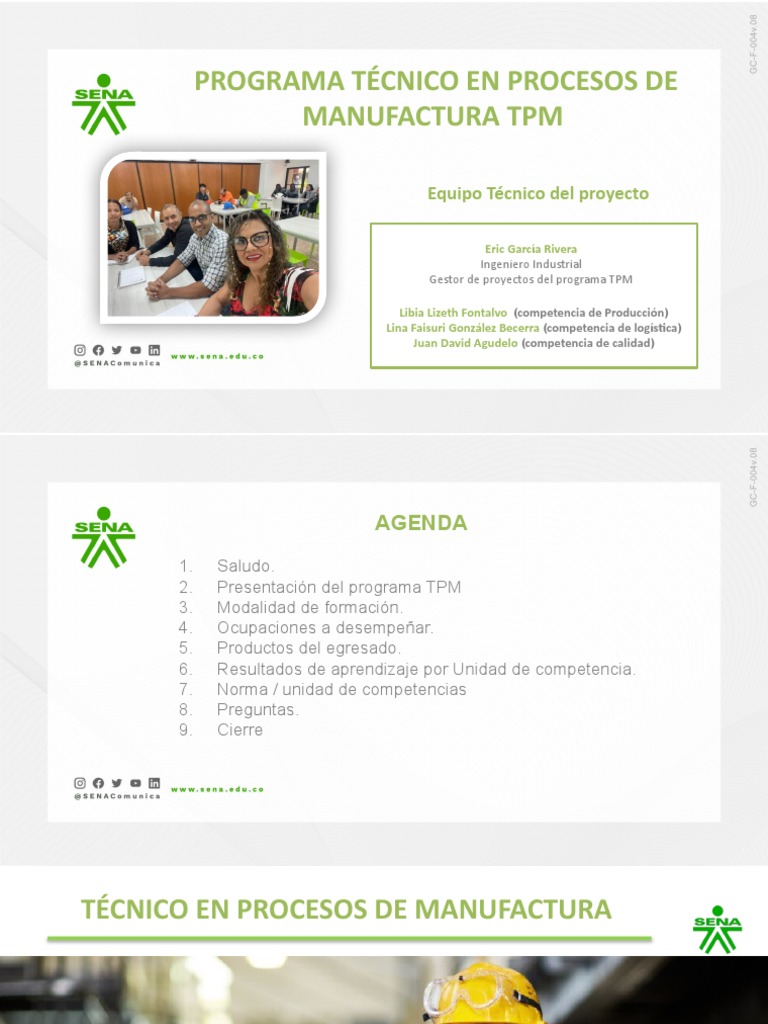 Programa Técnico en Manufactura TPM | PDF | Business