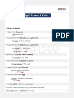 Right Form of Verb Class 8