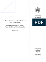 Software Requirements Specification For Vec Vvote System Matthew Casey, Chris Culnane, James Heather and Steve Schneider