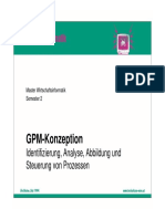 GPM-Konzeption: Identifizierung, Analyse, Abbildung Und Steuerung Von Prozessen