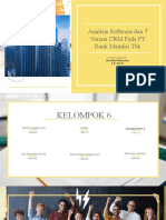 Analisis Software Dan 7 Variasi CRM Pada PT Bank Mandiri TBK