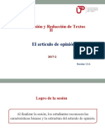 El Artículo de Opinión: Comprensión y Redacción de Textos II