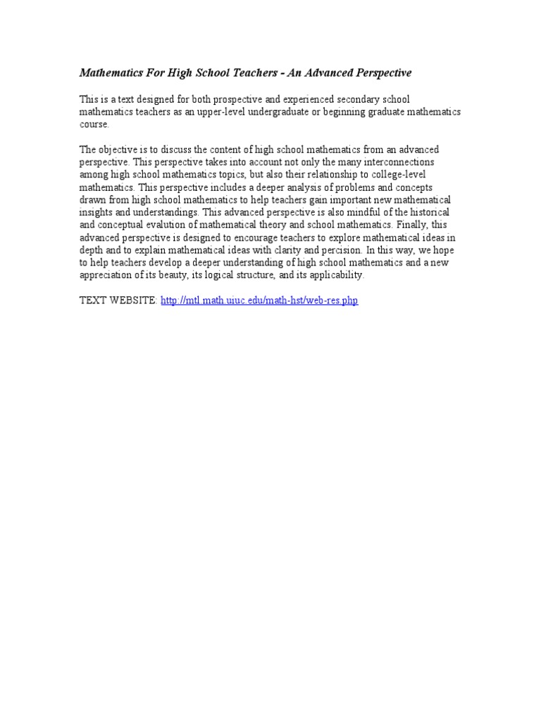 mathematics-for-high-school-teachers-pdf