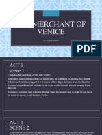 The Merchant of Venice: By: Hadiqa Ibrahim