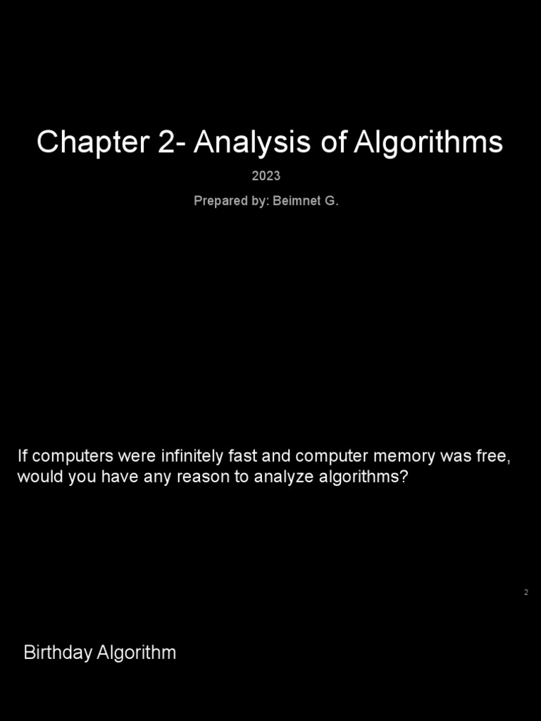 Alogrithm 02 | PDF | Time Complexity | Algorithms And Data Structures