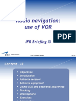 Radio Navigation: Use of VOR: IFR Briefing I3