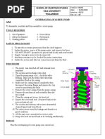 Centrifugal Pump Overhaul Procedure | PDF | Pump | Gas Technologies