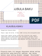 Klausula Baku: Kelompok: 4 Meilia Ocha Ariyah Fatnuh Wijaya