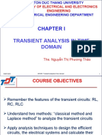 Transient Analysis in Time Domain: Faculty of Electrical and Electronics Engineering