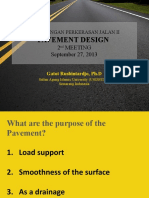 Pavement Design: 2 Meeting September 27, 2013