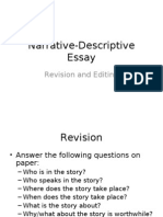Narrative Descriptive Essay