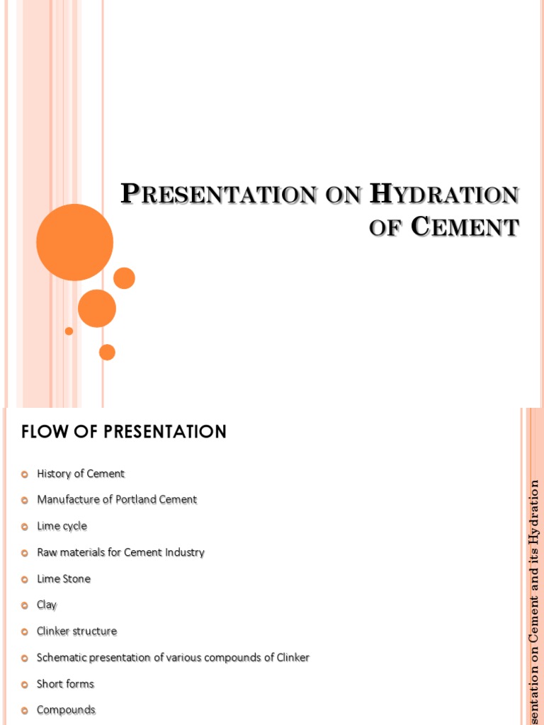 Cement Hydration Process Overview | PDF | Cement | Concrete