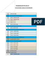 Programación Pse 2022-23 Ed. Primaria (Tarde) - Campus de Fuenlabrada