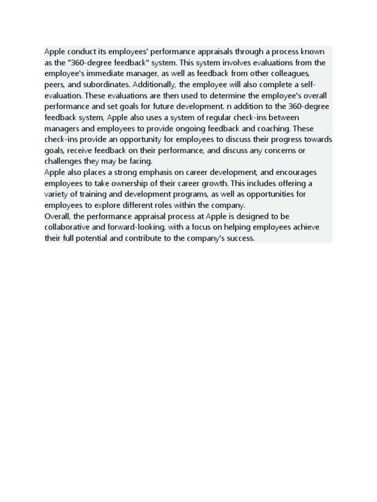Apple Conduct Its employeesPMS | PDF