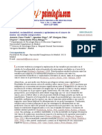 Ansiedad Racionalidad Armonía y Optimismo en El Cáncer de Mama Un Estudio Comparativo Psicología. 1997