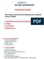 Lighting and Illumination: 1. Elements of Illumination Design