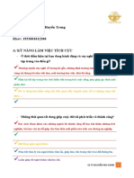 Họ và tên: Trần Thị Huyền Trang Lớp: DS44B2 Mssv: 1953801012300 A/ Kỹ Năng Làm Việc Tích Cực