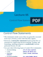 Control Flow Statements