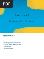 Structure of Java Program