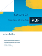 Structure of Java Program