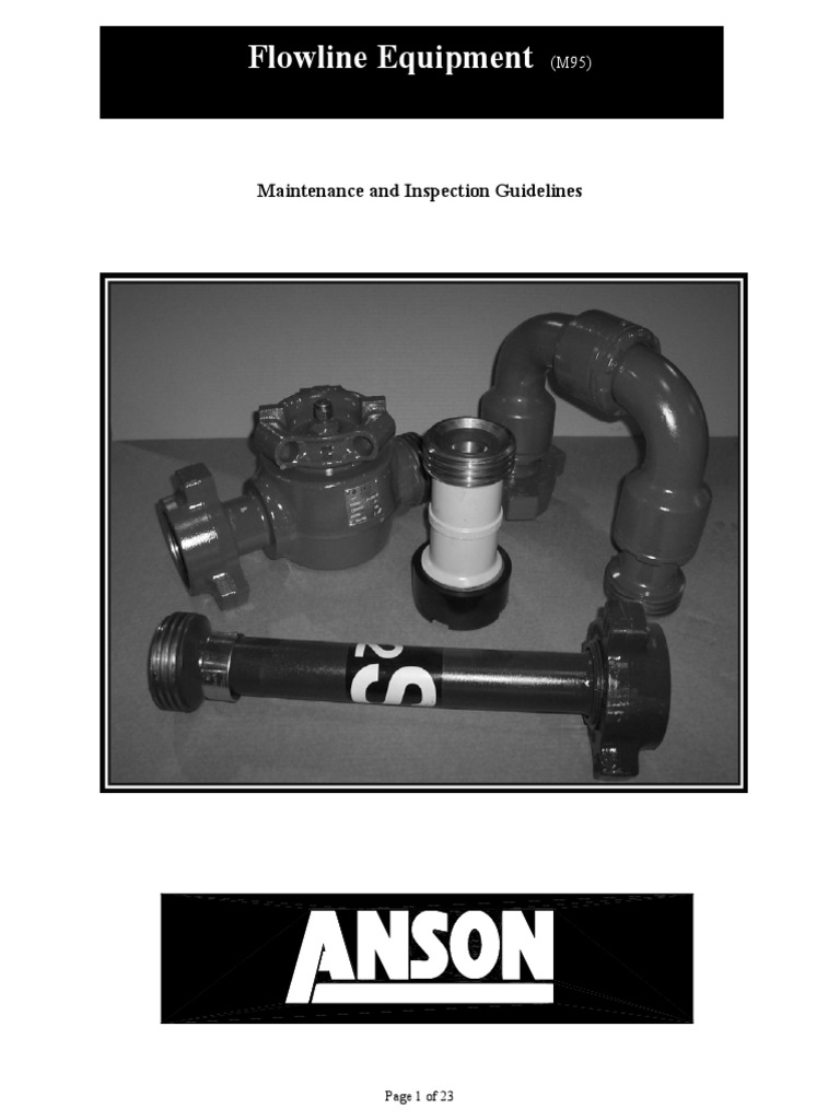 Anson Flowline Equipment Maintenance Guide | PDF | Electrical Connector ...