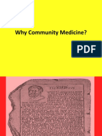 Why Community Medicine?