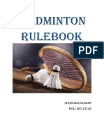 Badminton Rulebook PDF