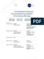 ICAR First Annual Meeting - Agenda