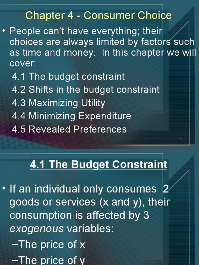 Econ 281 Chapter04 PDF Utility Microeconomics