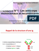 Chapitre N°1: Les Anticorps Monoclonaux Et Recombinants