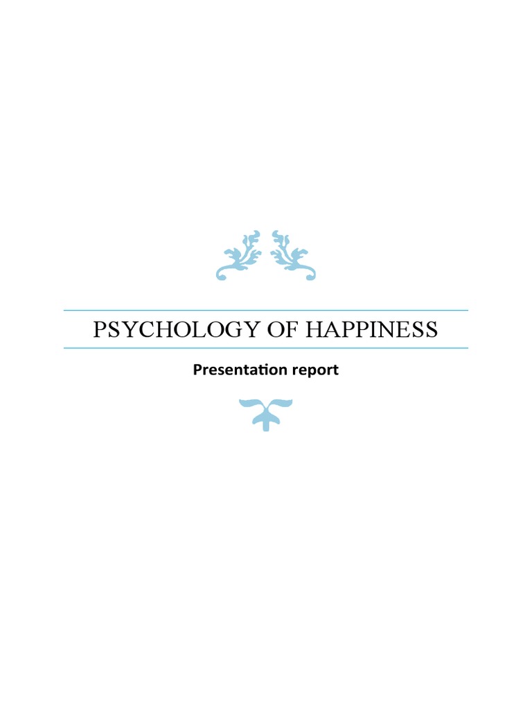 Happiness Insights for Students | PDF | Happiness | Well Being