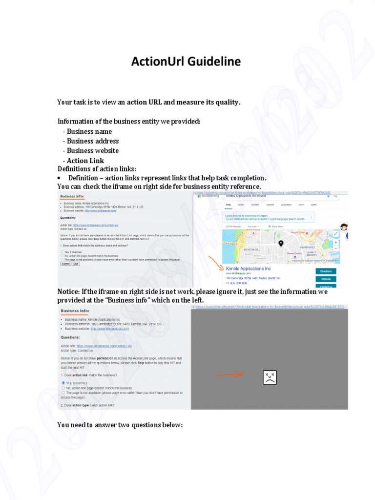 Action URL Quality Assessment Guide | PDF | Subscription Business Model ...