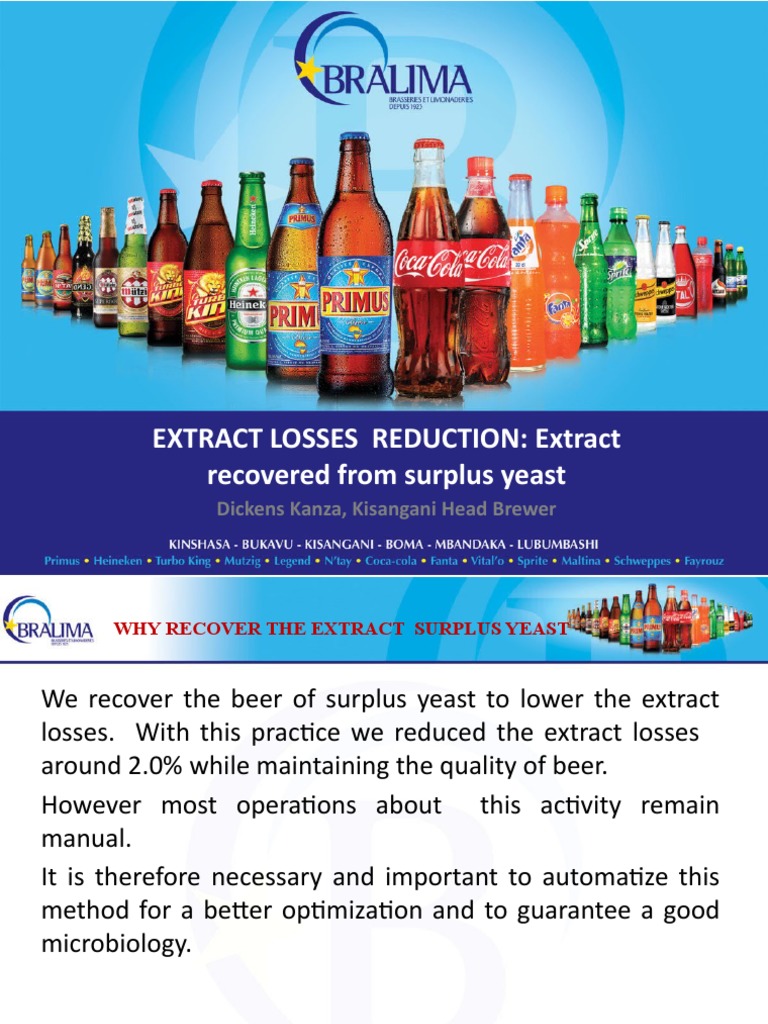 Yeast Recovery for Beer Extract Optimization | PDF