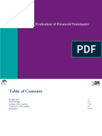 Snehasih Report On Evaluation of Financial Statements