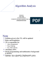 Advanced Algorithm Analysis CSC683