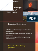 Quarter 3 - Module 4: Geothermal Energy: Source of Electricity