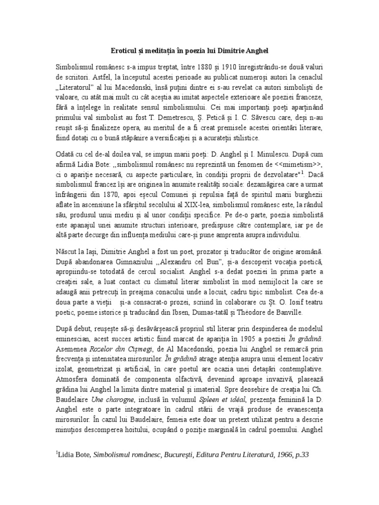 Dimitrie Anghel | PDF