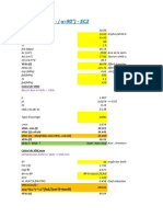 Effort tranchant - (α: 1*fcd/ (cot θ+tanθ)