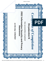 Certificate of Completion