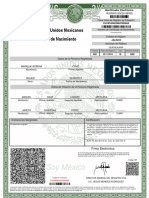 Estados Unidos Mexicanos Acta de Nacimiento: Identificador Electrónico